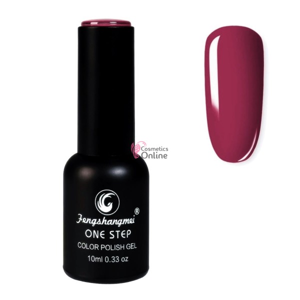 Oja semipermanenta FSM, ONE STEP Color UV/LED 10ml Cod 123 Fantastic Purple
